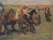 Edgar Degas Before the race Spain oil painting artist